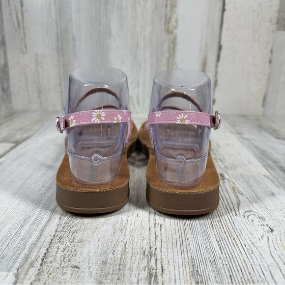 NEW Steve Madden Tan Silver Buckle Strappy Summer Sandals #827 - Picture 9 of 10